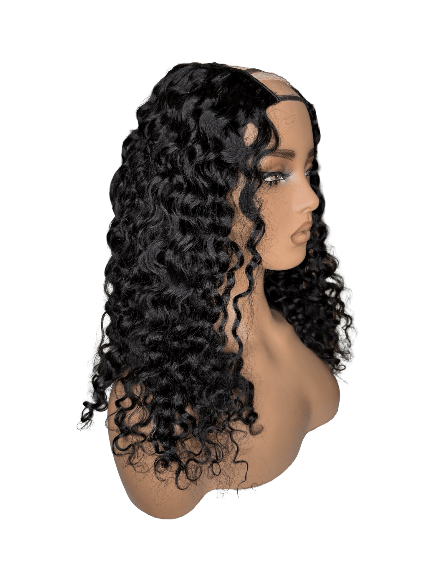 18” U part Wig bohemian Curl - Image 1